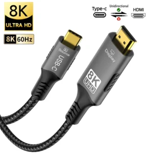 8K@60Hz USB C to HDMI Adapter  Type C to HDMI 2.1 Cable