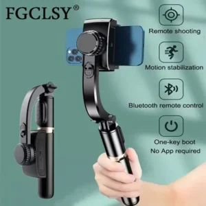 FGCLSY 2024 AI Video stabilizer Bluetooth selfie stick tripod Gimbal Stabilizer For Smartphone Live vertical shooting